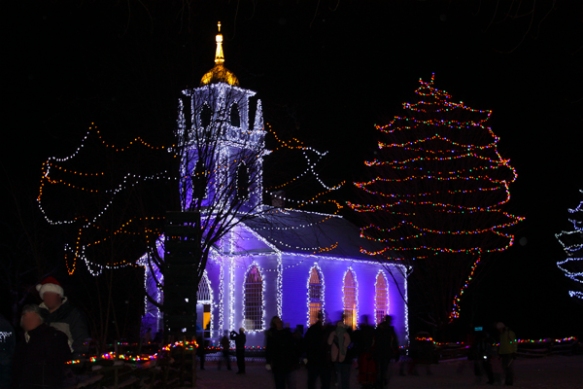 "Christmas Church So bright"